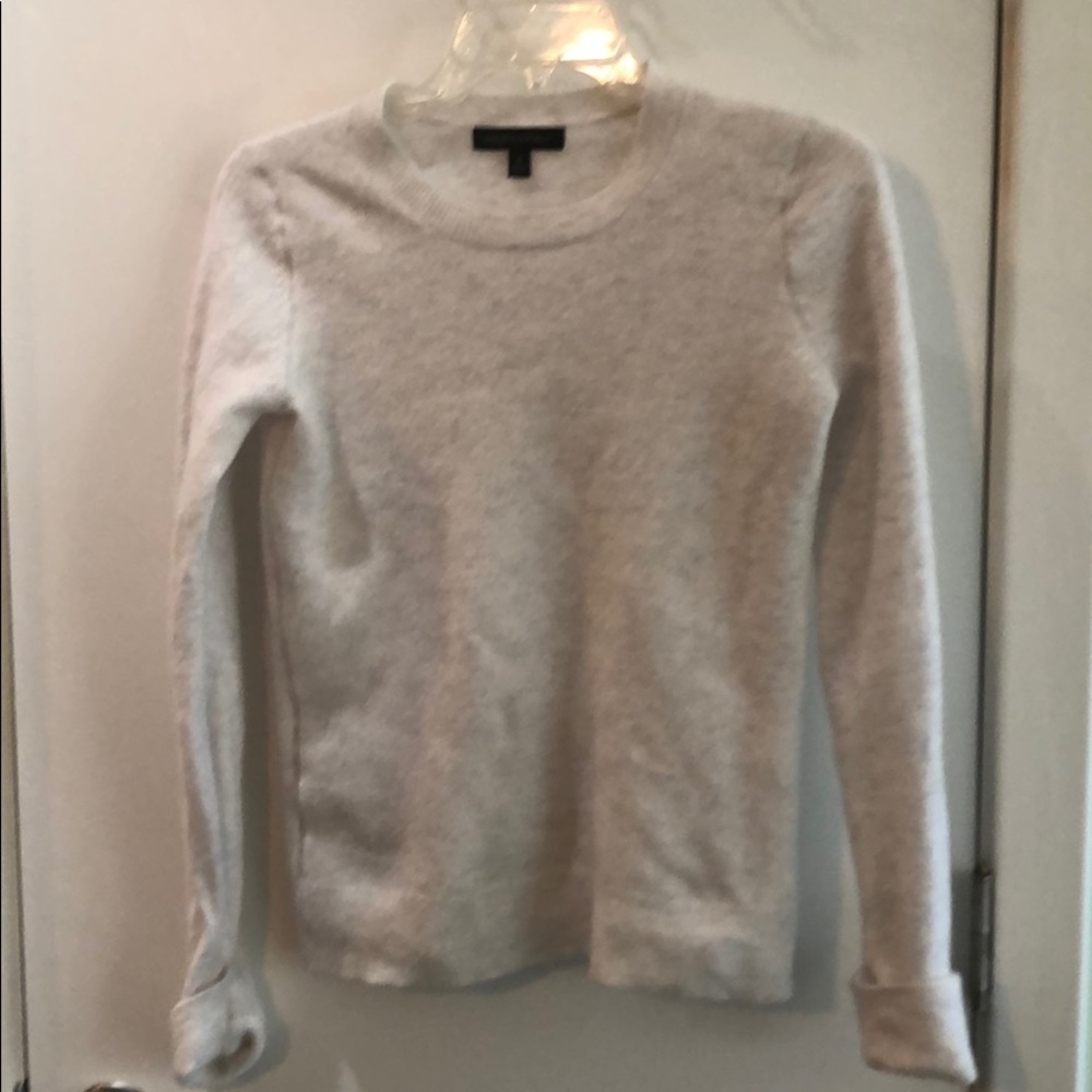 White gray sweater